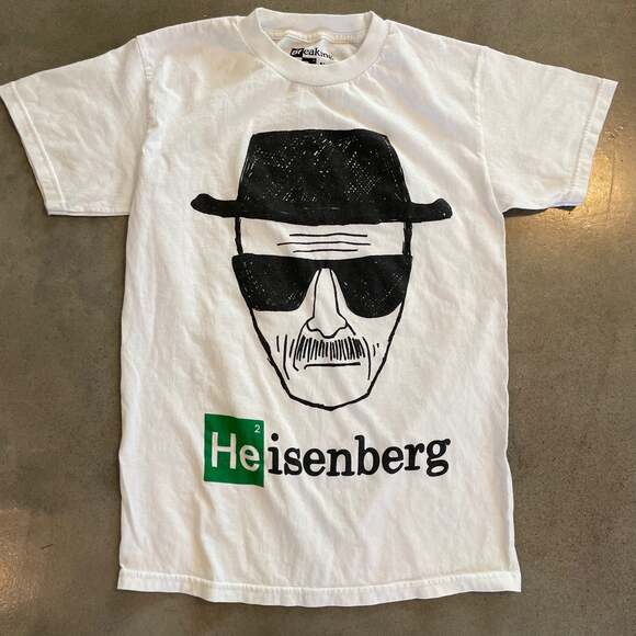 Breaking Bad TV show official Heisenberg walter white T-shirt face mens small - Picture 3 of 5